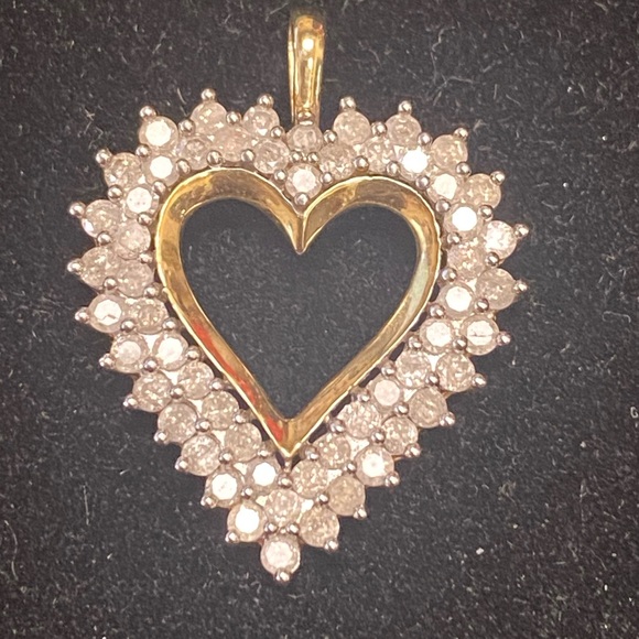 10K Diamond Pendant. 56 diamonds, JWBR.
